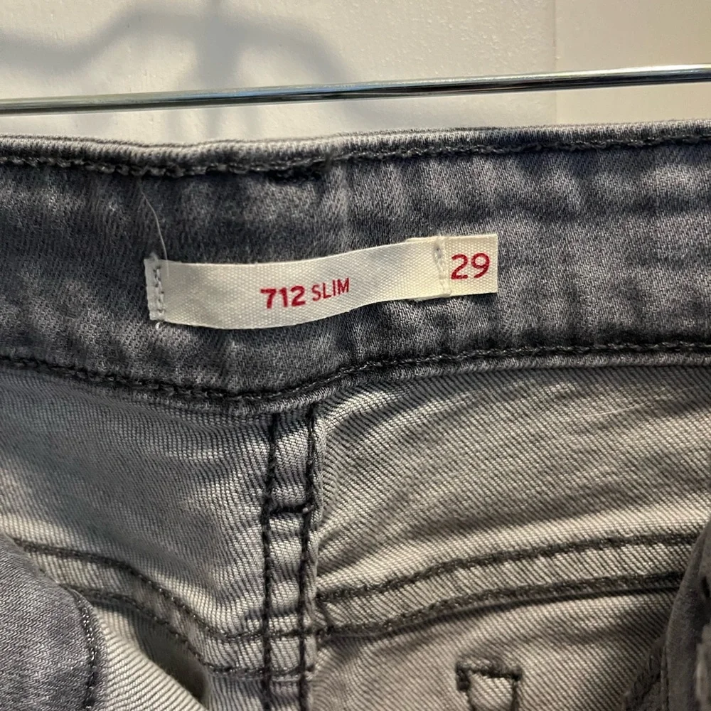 Light Gray Levi’s 712 Slim Jeans - Picture 2 of 5